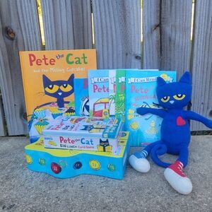 Pete the Cat Books and Games Lot